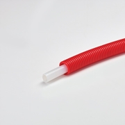 PEX-a PIPES WITH RED  CONDUITS